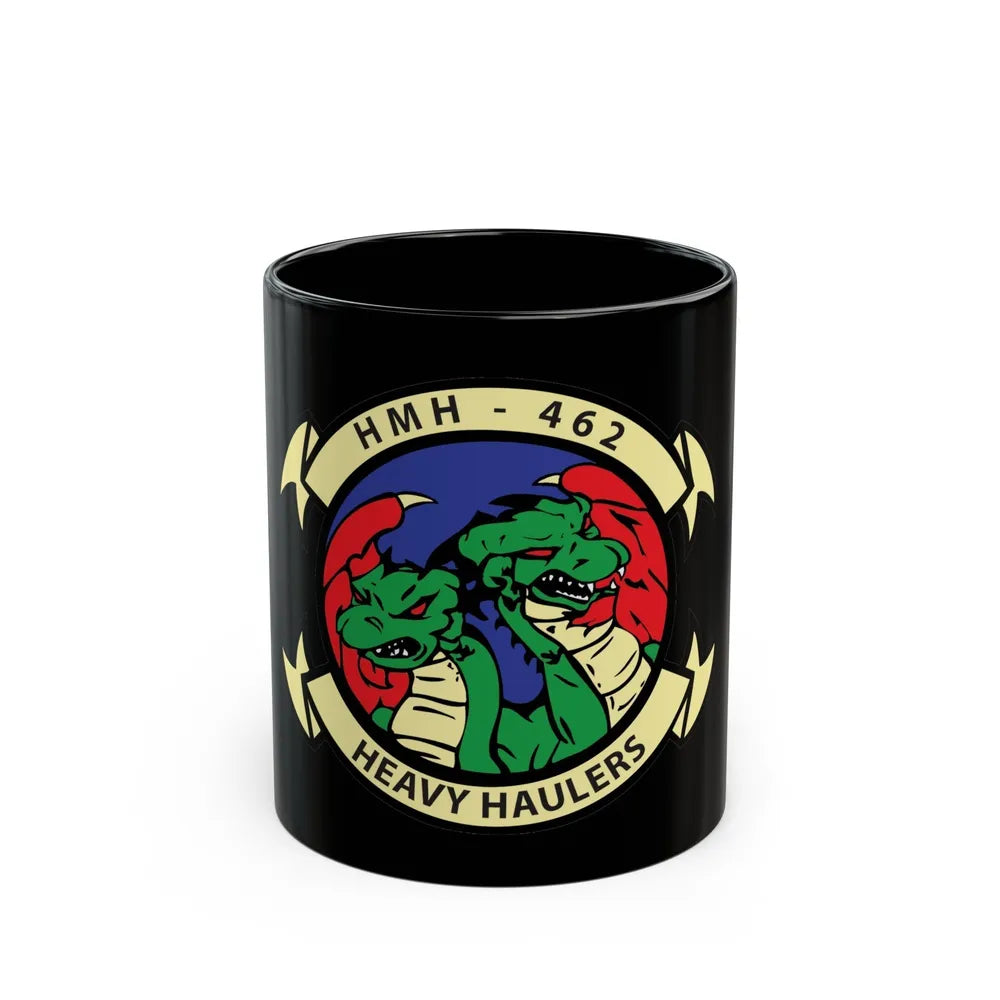 HMH 462 Heavy Haulers (USMC) Black Coffee Mug-11oz-Go Mug Yourself