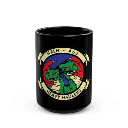 HMH 462 Heavy Haulers (USMC) Black Coffee Mug-15oz-Go Mug Yourself