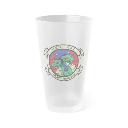 HMH 462 Heavy Haulers (USMC) Frosted Pint Glass 16oz Default Title - Go Mug Yourself