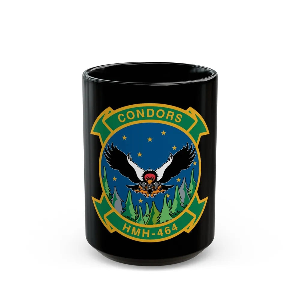 HMH 464 Condors (USMC) Black Coffee Mug-15oz-Go Mug Yourself