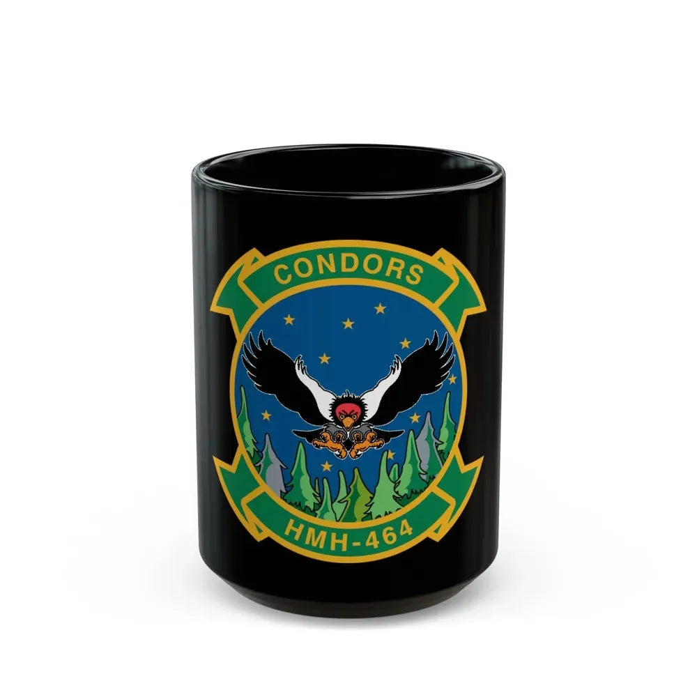 HMH 464 Condors (USMC) Black Coffee Mug 15oz - Go Mug Yourself