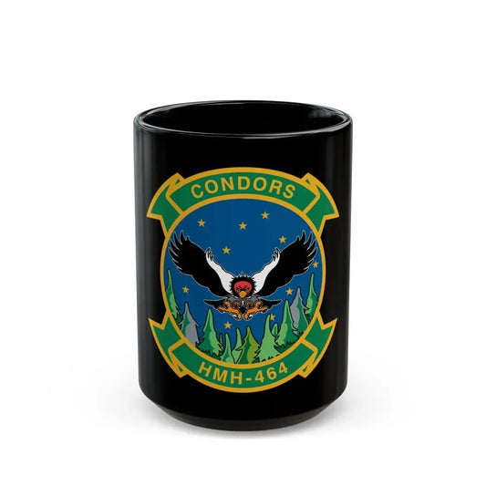 HMH 464 Condors (USMC) Black Coffee Mug 15oz - Go Mug Yourself