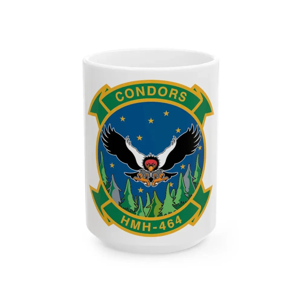 HMH 464 Condors (USMC) White Coffee Mug 15oz - Go Mug Yourself