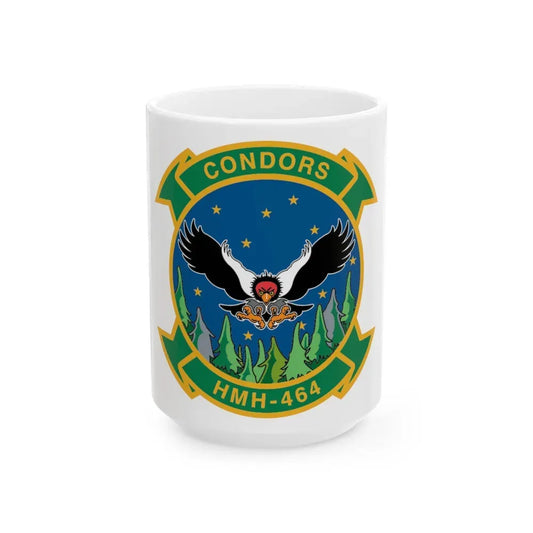 HMH 464 Condors (USMC) White Coffee Mug 15oz - Go Mug Yourself