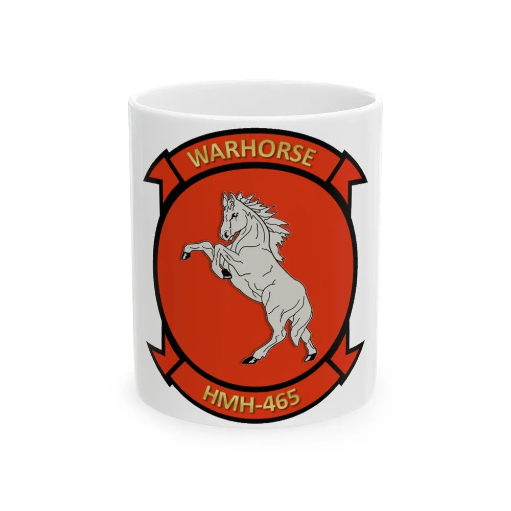 HMH 465 (USMC) White Coffee Mug-11oz-Go Mug Yourself