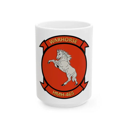 HMH 465 (USMC) White Coffee Mug 15oz - Go Mug Yourself