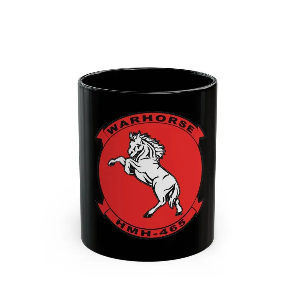 HMH 465 Warhorse (USMC) Black Coffee Mug 11oz - Go Mug Yourself