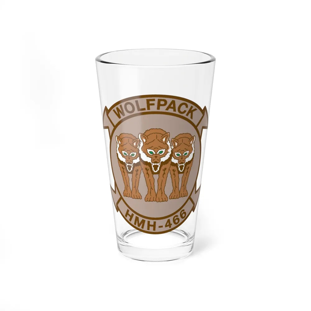 HMH 466 WOLFPACK Desert (USMC) Pint Glass 16oz-16oz-Go Mug Yourself