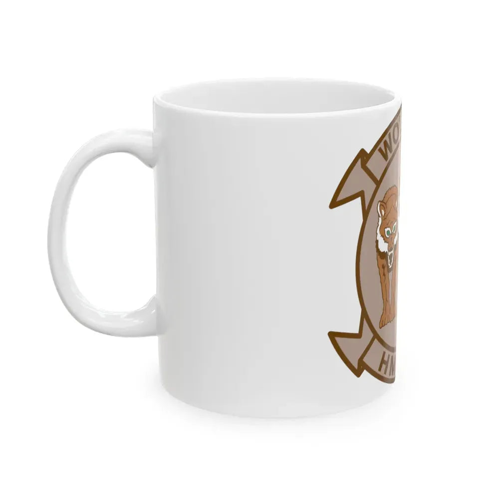 HMH 466 WOLFPACK Desert (USMC) White Coffee Mug - Go Mug Yourself