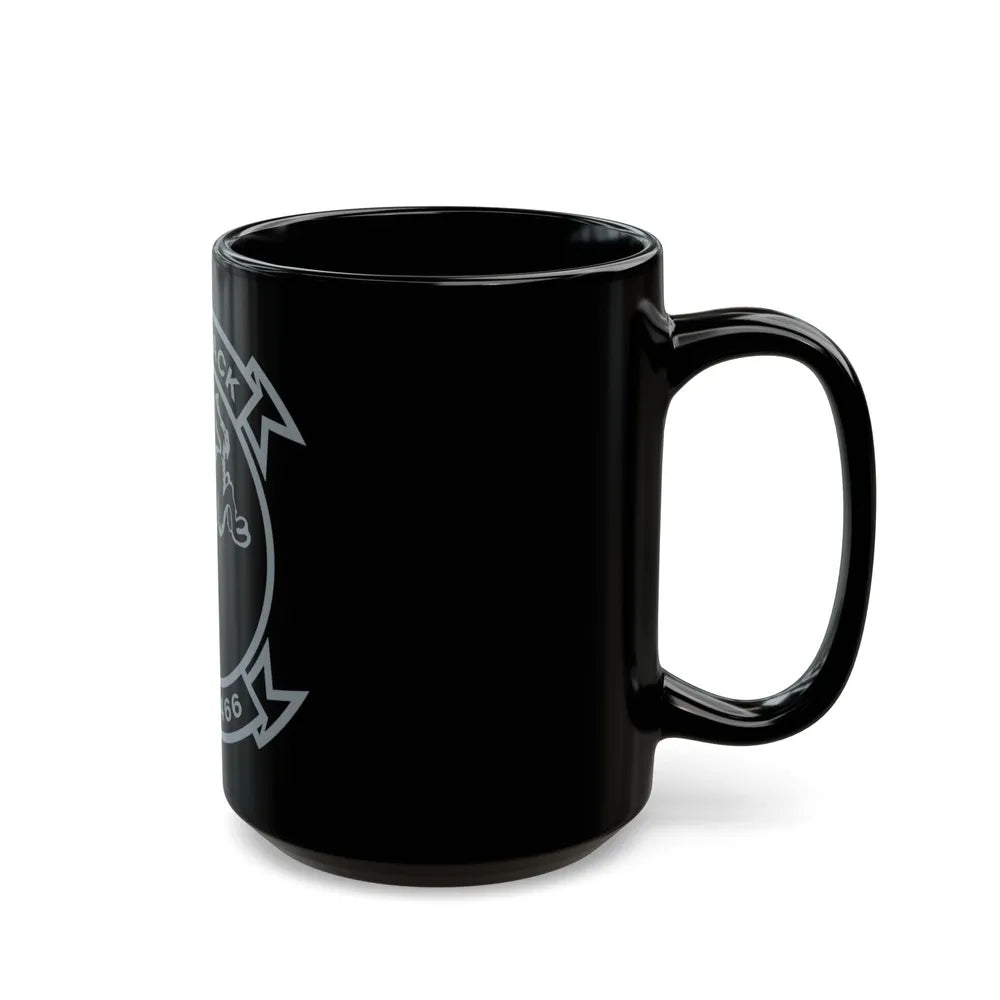 HMH 466 Wolfpack (USMC) Black Coffee Mug-Go Mug Yourself