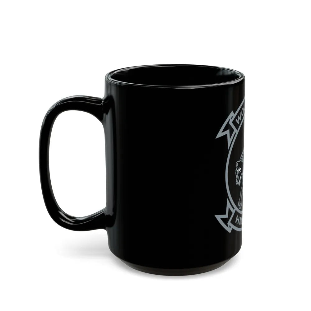 HMH 466 Wolfpack (USMC) Black Coffee Mug-Go Mug Yourself