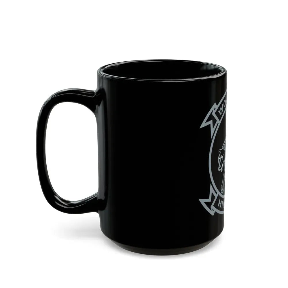 HMH 466 Wolfpack (USMC) Black Coffee Mug - Go Mug Yourself