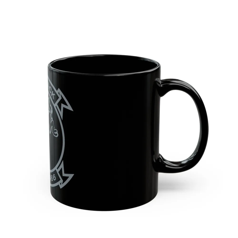 HMH 466 Wolfpack (USMC) Black Coffee Mug-Go Mug Yourself