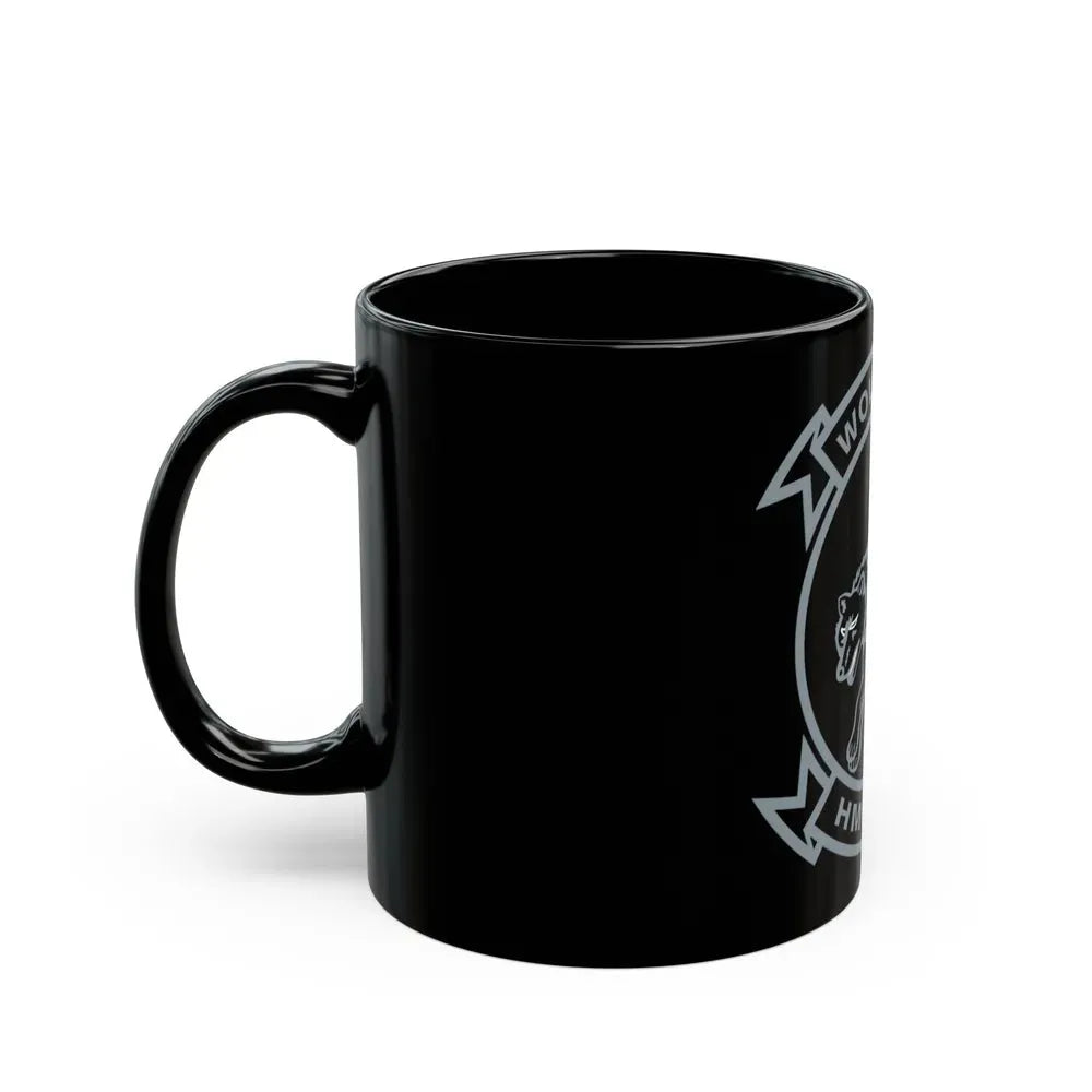 HMH 466 Wolfpack (USMC) Black Coffee Mug - Go Mug Yourself
