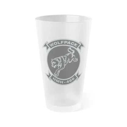 HMH 466 Wolfpack (USMC) Frosted Pint Glass 16oz Default Title - Go Mug Yourself