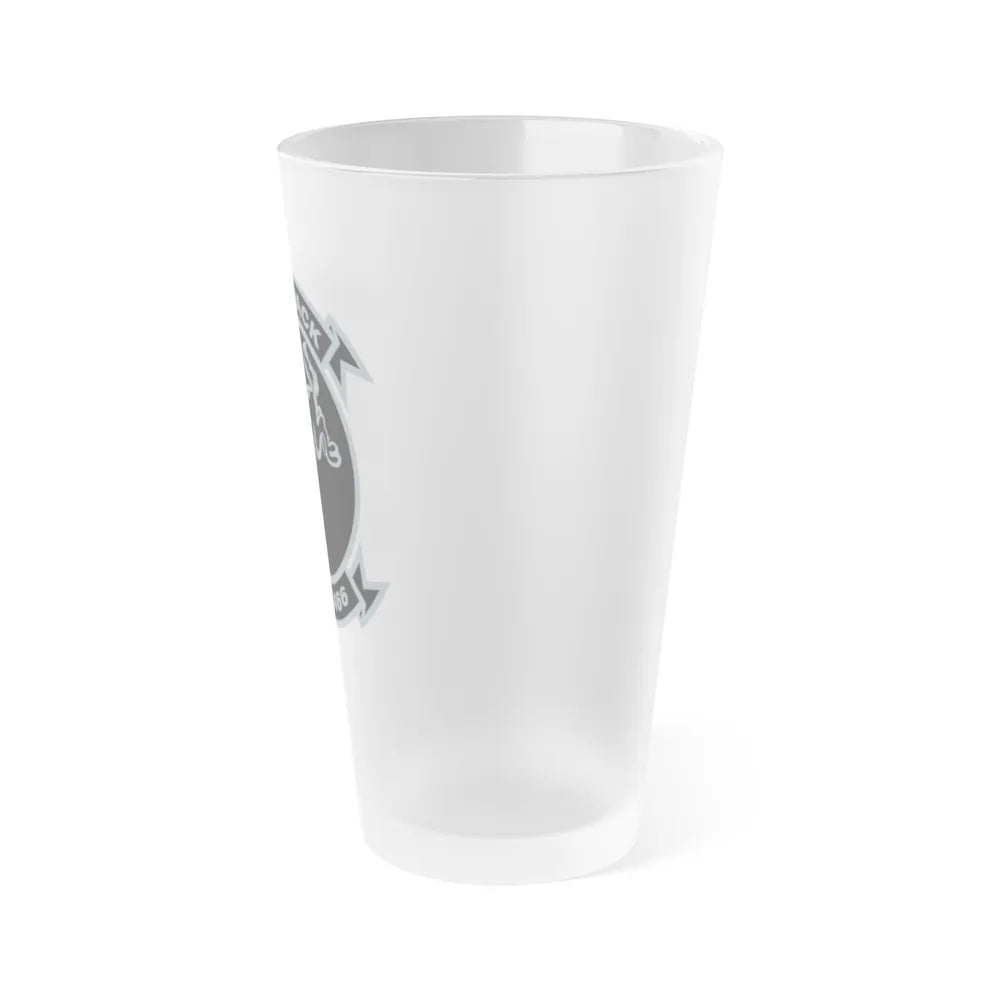 HMH 466 Wolfpack (USMC) Frosted Pint Glass 16oz-Go Mug Yourself