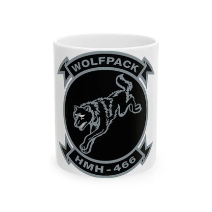 HMH 466 Wolfpack (USMC) White Coffee Mug 11oz - Go Mug Yourself