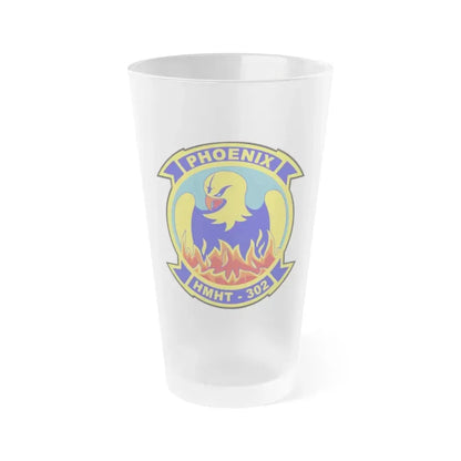 HMHT 302 (USMC) Frosted Pint Glass 16oz Default Title - Go Mug Yourself
