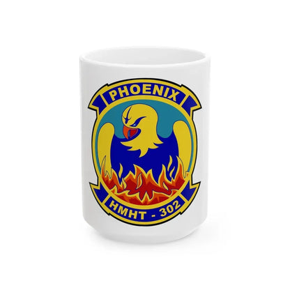 HMHT 302 (USMC) White Coffee Mug 15oz - Go Mug Yourself