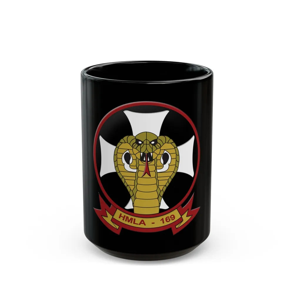 HMLA 169 Vipers (USMC) Black Coffee Mug-15oz-Go Mug Yourself