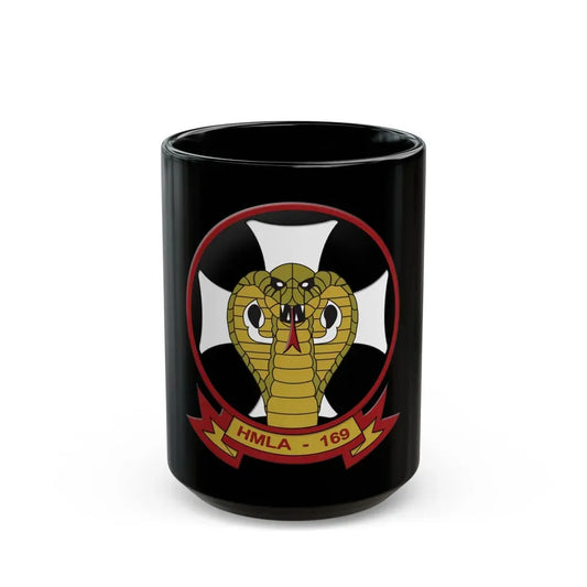 HMLA 169 Vipers (USMC) Black Coffee Mug 15oz - Go Mug Yourself