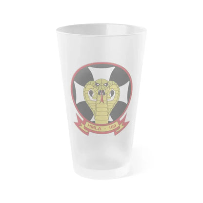 HMLA 169 Vipers (USMC) Frosted Pint Glass 16oz Default Title - Go Mug Yourself