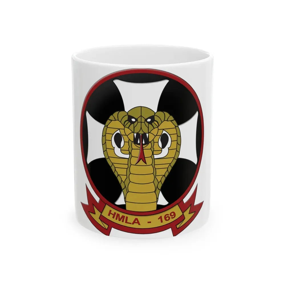 HMLA 169 Vipers (USMC) White Coffee Mug 11oz - Go Mug Yourself