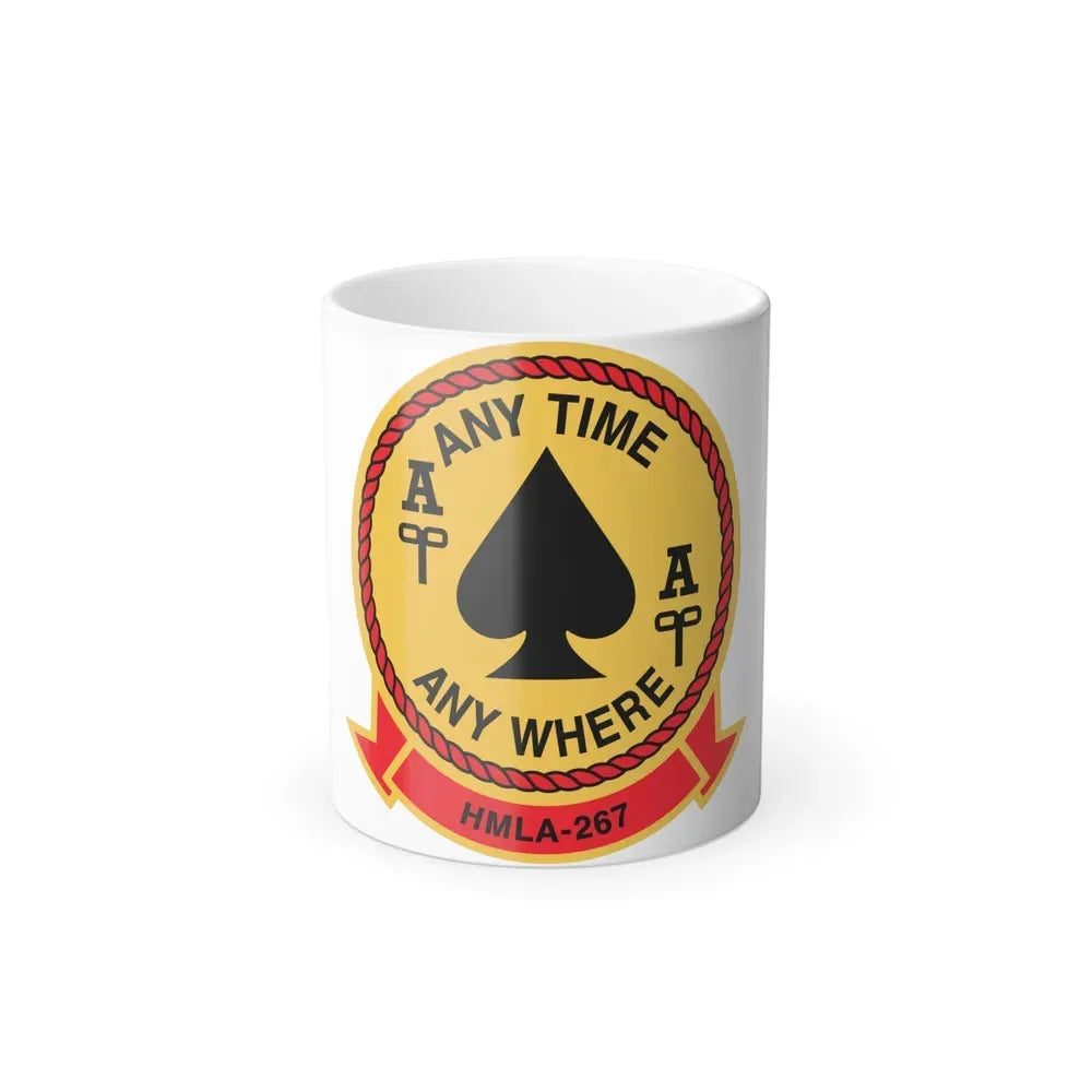 HMLA 267 Any Time Any Where (USMC) Color Changing Coffee Mug 11oz - Go Mug Yourself