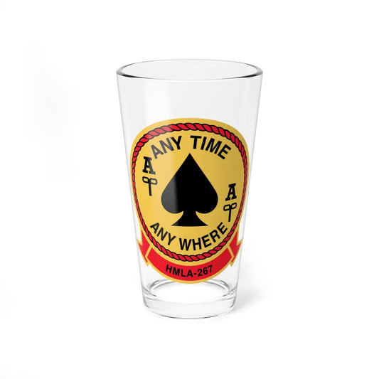 HMLA 267 Any Time Any Where (USMC) Pint Glass 16oz-16oz-Go Mug Yourself