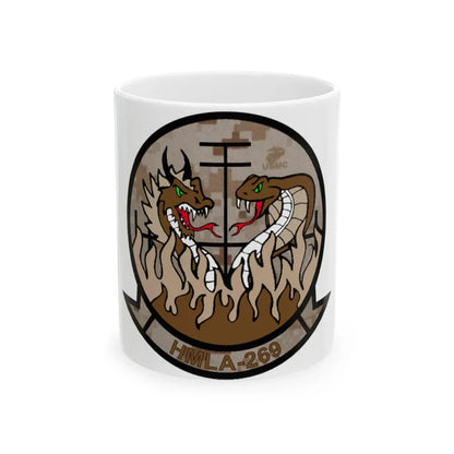 HMLA 269 Desert (USMC) White Coffee Mug 11oz - Go Mug Yourself