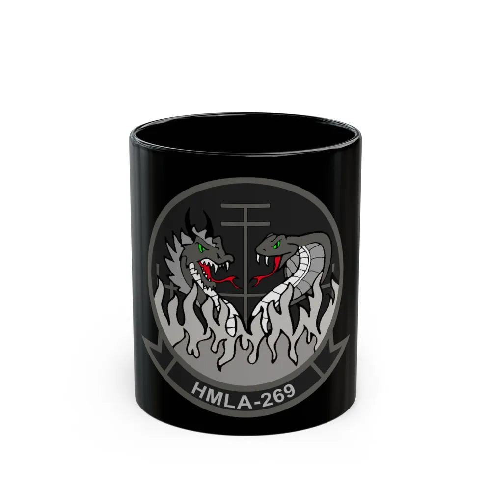 HMLA 269 (USMC) Black Coffee Mug-11oz-Go Mug Yourself