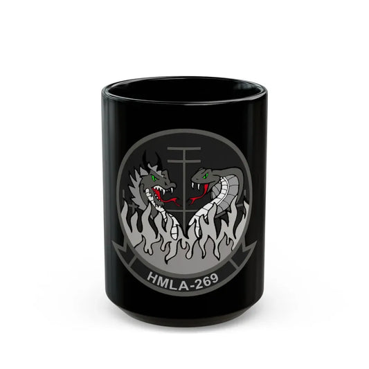 HMLA 269 (USMC) Black Coffee Mug 15oz - Go Mug Yourself