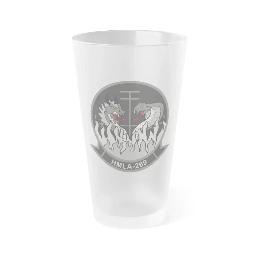 HMLA 269 (USMC) Frosted Pint Glass 16oz Default Title - Go Mug Yourself