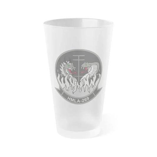 HMLA 269 (USMC) Frosted Pint Glass 16oz Default Title - Go Mug Yourself