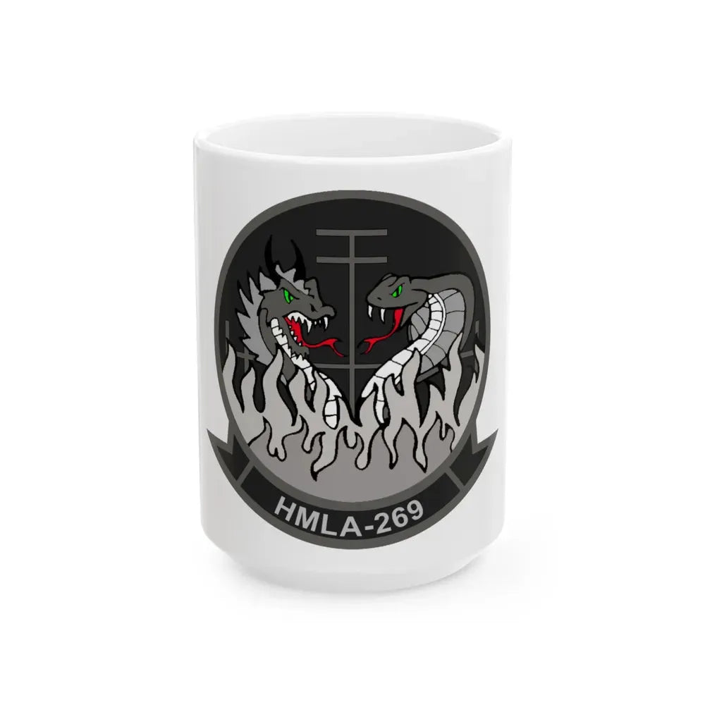 HMLA 269 (USMC) White Coffee Mug 15oz - Go Mug Yourself