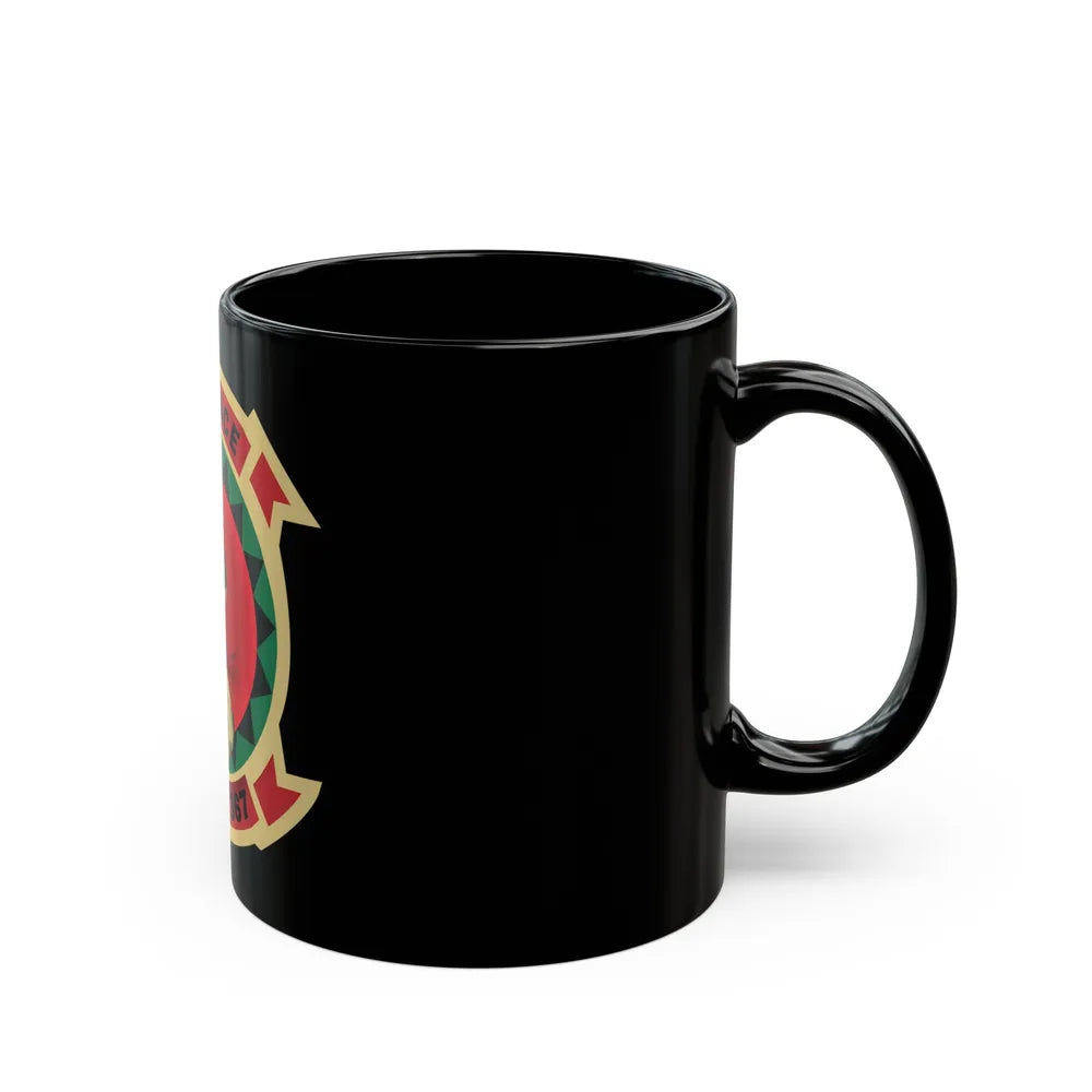 HMLA 367 Scarface (USMC) Black Coffee Mug-Go Mug Yourself