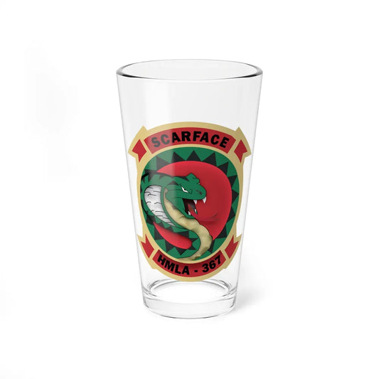 HMLA 367 Scarface (USMC) Pint Glass 16oz-16oz-Go Mug Yourself