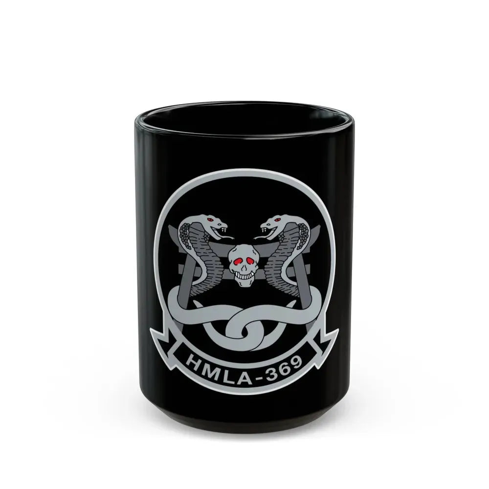 HMLA 369 (USMC) Black Coffee Mug 15oz - Go Mug Yourself