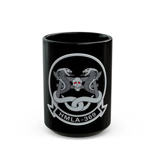 HMLA 369 (USMC) Black Coffee Mug 15oz - Go Mug Yourself