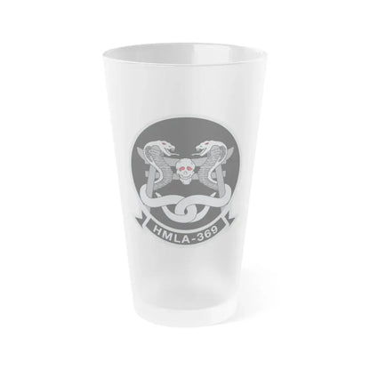 HMLA 369 (USMC) Frosted Pint Glass 16oz Default Title - Go Mug Yourself