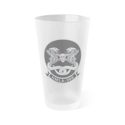 HMLA 369 (USMC) Frosted Pint Glass 16oz Default Title - Go Mug Yourself