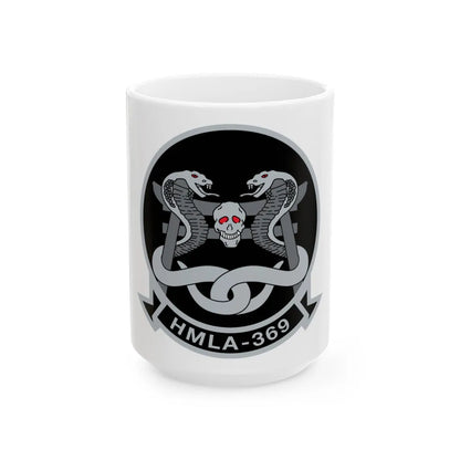 HMLA 369 (USMC) White Coffee Mug-15oz-Go Mug Yourself