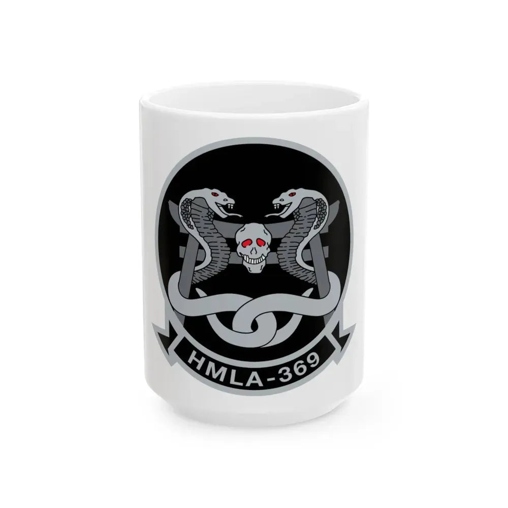 HMLA 369 (USMC) White Coffee Mug 15oz - Go Mug Yourself