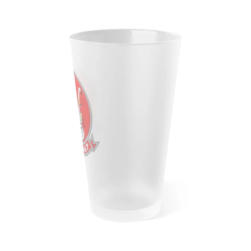 HMLA 467 (USMC) Frosted Pint Glass 16oz-Go Mug Yourself