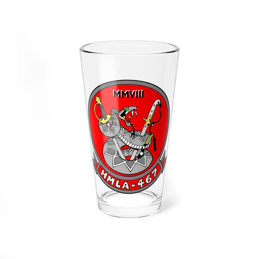 HMLA 467 (USMC) Pint Glass 16oz-16oz-Go Mug Yourself