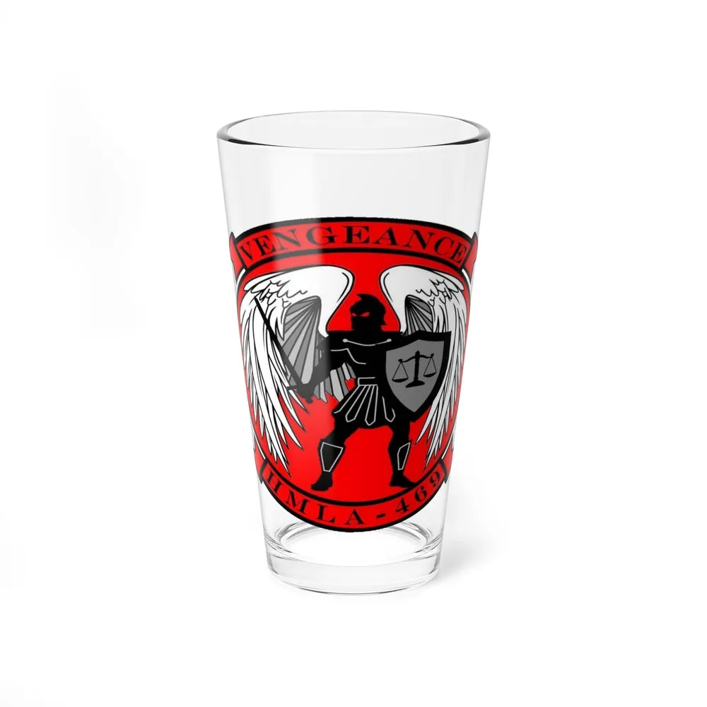 HMLA 469 Vengeance (USMC) Pint Glass 16oz-16oz-Go Mug Yourself