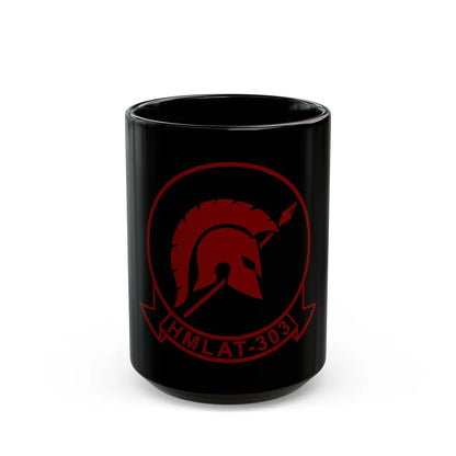 HMLAT 303 Atlas (USMC) Black Coffee Mug-15oz-Go Mug Yourself