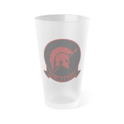 HMLAT 303 Atlas (USMC) Frosted Pint Glass 16oz-Go Mug Yourself