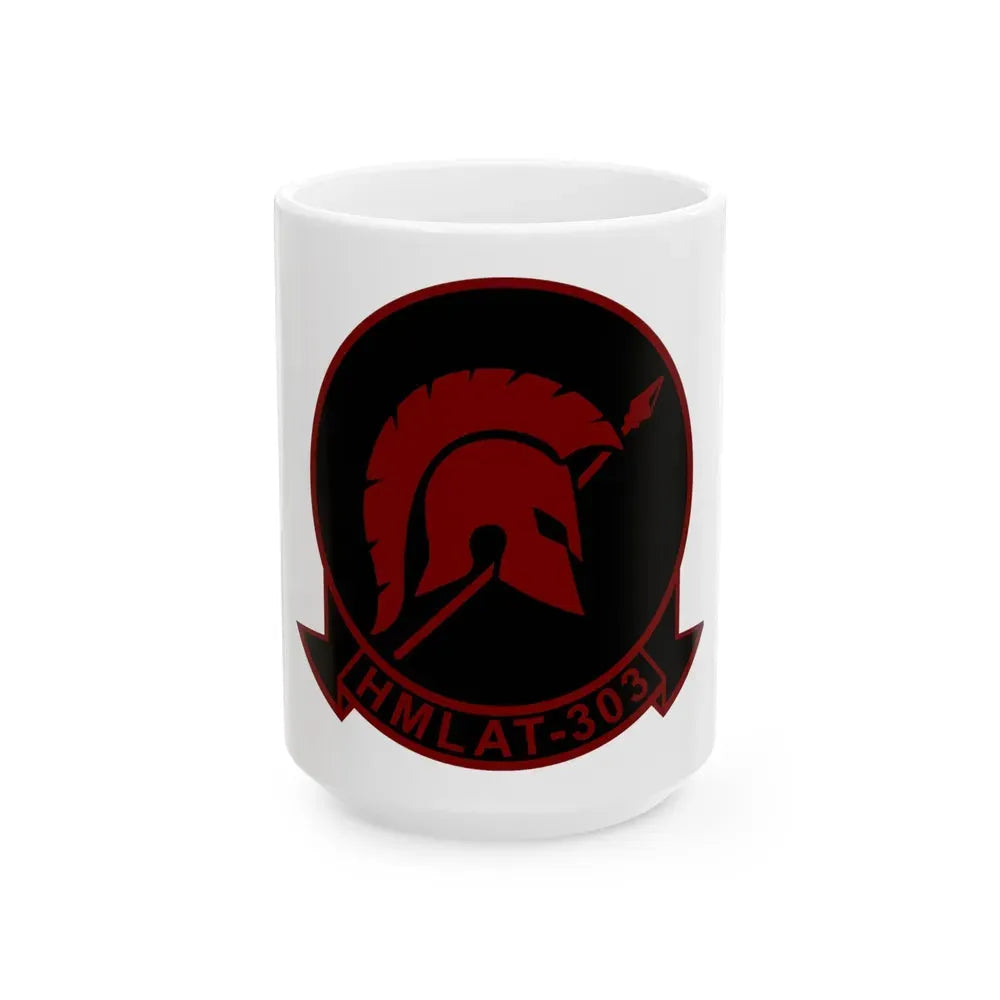 HMLAT 303 Atlas (USMC) White Coffee Mug 15oz - Go Mug Yourself