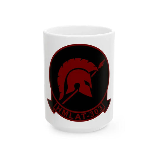 HMLAT 303 Atlas (USMC) White Coffee Mug 15oz - Go Mug Yourself